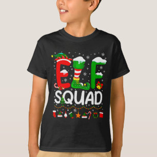 Camiseta Esquadrão de Elfos Natal Família Combinando Pijama