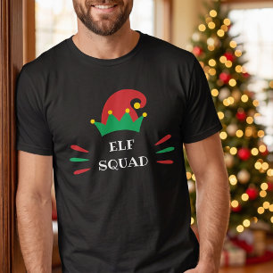 Camiseta Esquadrão de Elfos Personalizável - Férias de Nata