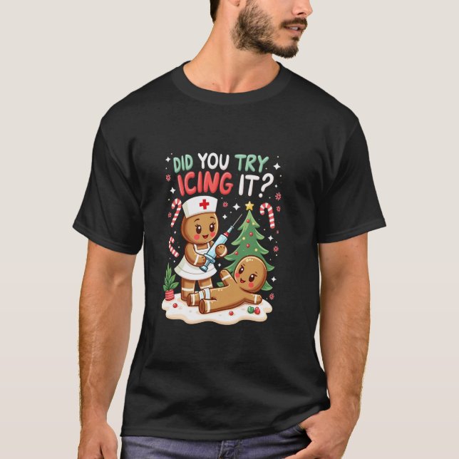 Camiseta Esquadrão De Enfermeira De Pão De Pão Retro De Nat (Frente)