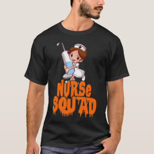 Camiseta Esquadrão de Enfermeira, halloween para enfermeir