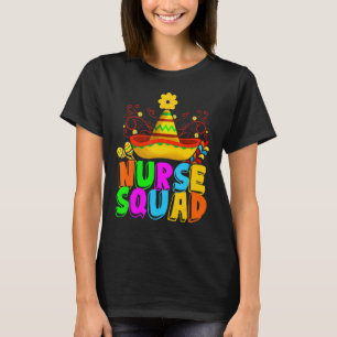 Camiseta Esquadrão De Enfermeira Sombrero Maraca Pode Enfer