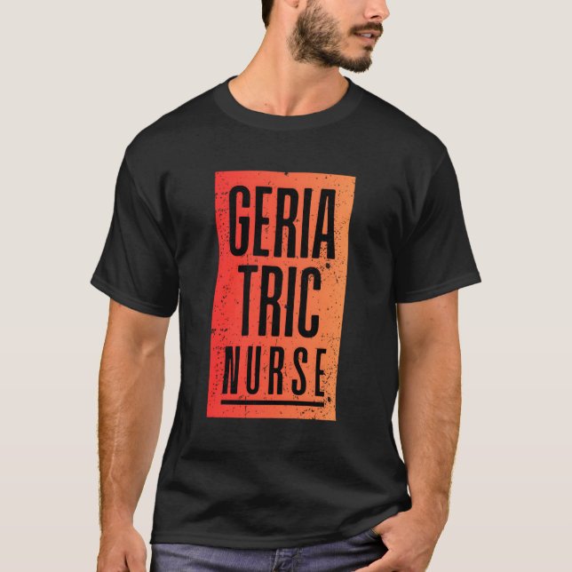 Camiseta Esquadrão de Equipe de Enfermeiro Geriátrico (Frente)