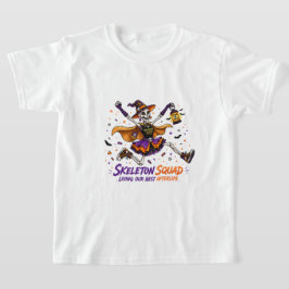Camiseta Esquadrão de Esqueleto VIP de Halloween Gráfico