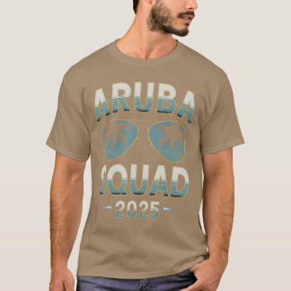 Camiseta Esquadrão de Férias de Aruba 2025 que Corresponde 