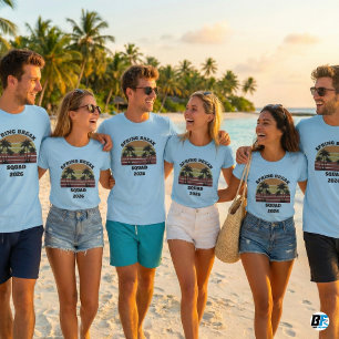 Camiseta Esquadrão de Férias de Primavera 2026 Pôr do Sol R