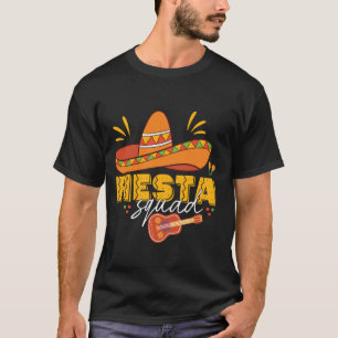 Camiseta Esquadrão de Festa Cinco de Maio Festa Mexicana Fa