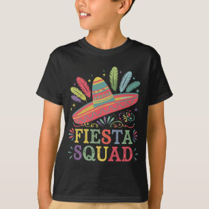 Camiseta Esquadrão de Festa Cinco de Mayo Família Combinand