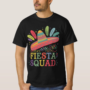 Camiseta Esquadrão de Festa Cinco de Mayo Família Combinand