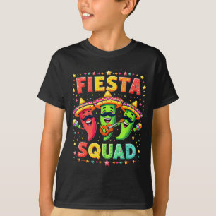 Camiseta Esquadrão de Festa Cinco De Mayo Família Correspon
