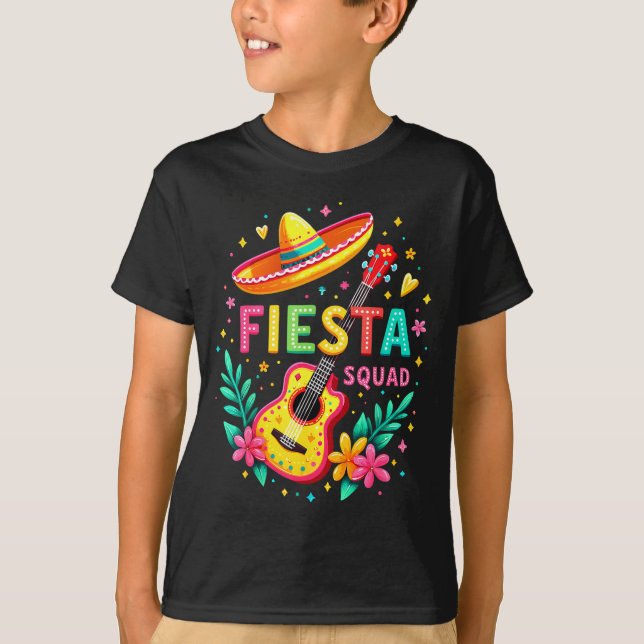 Camiseta Esquadrão de festa combinando cinco de maio festa  (Frente)