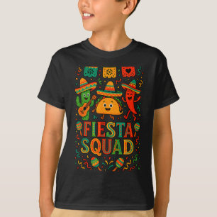 Camiseta Esquadrão de festa engraçado cinco de maio chapéu