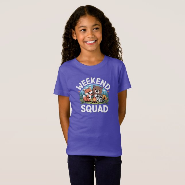 Camiseta Esquadrão de Fim de Semana (Frente Completa)