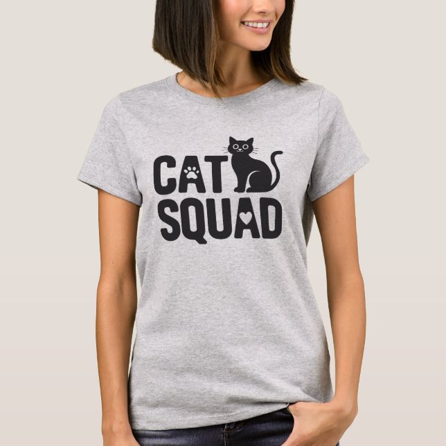 Camiseta Esquadrão de Gatos (Frente)
