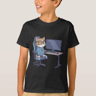 Camiseta Esquadrão de Gatos Gamers Meme Divertido 1