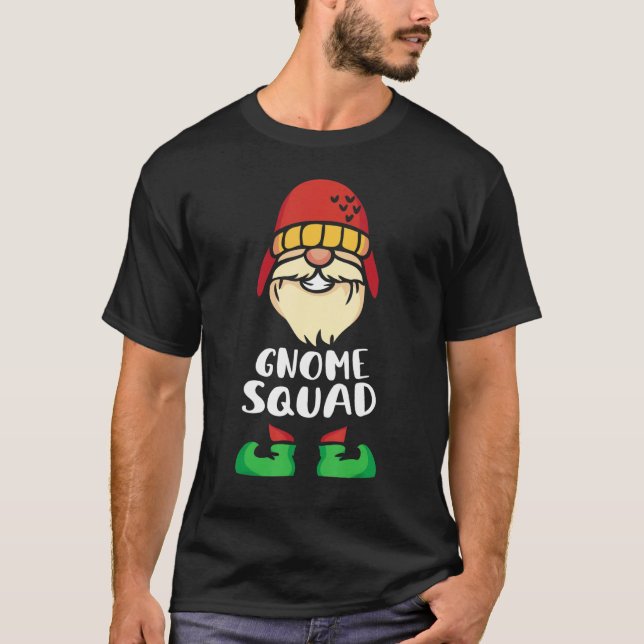 Camiseta Esquadrão de Gnomos de Jardim Jardineiro de Gnomos (Frente)