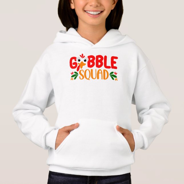 Camiseta Esquadrão de Gobble Acioso, Ação de Graças (Frente)