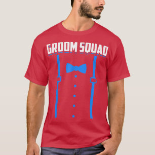 Camiseta Esquadrão de Groom Groomsmen Casamento Engraçado B