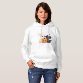 Camiseta "Esquadrão de Halloween | Kawaii Ghost & Pumpkin