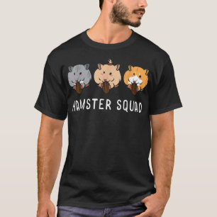 Camiseta Esquadrão de Hamsters Papai Hammy Mamãe Roedor Ani