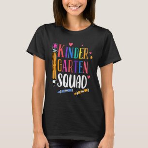 Camiseta Esquadrão de Jardim de Infância   De Volta à Escol