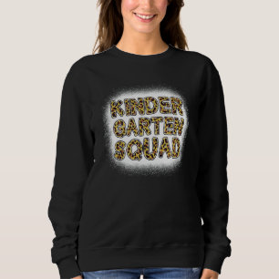 Camiseta Esquadrão de Jardim de Infância Estampa de Leopard