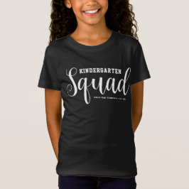 Camiseta Esquadrão de Jardim Infantil Bonito | Nome da Esco