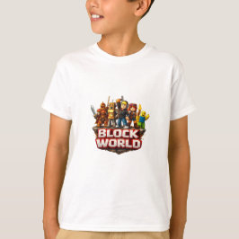 Camiseta Esquadrão de Jogadores do Mundo de Blocos Design –