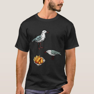 Camiseta Esquadrão de Lanche: Gaivotas em uma Missão
