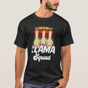 Camiseta Esquadrão de Lhamas Ditos de Lhamas Fofas Animais