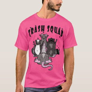 Camiseta Esquadrão de Lixo do Skunk Raccoon, Engraçado