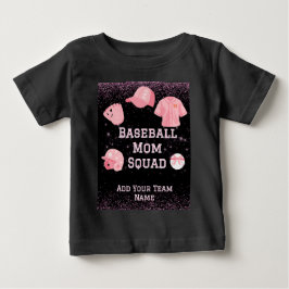 Camiseta Esquadrão de Mãe de Beisebol Personalizado com Nom