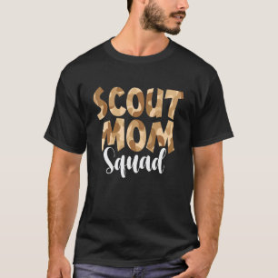 Camiseta Esquadrão de Mãe Escoteira Camuflada De Volta à Es