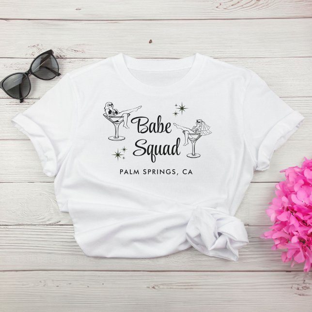 Camiseta Esquadrão de Meninas - Festa de Despedida de Solte (Criador carregado)