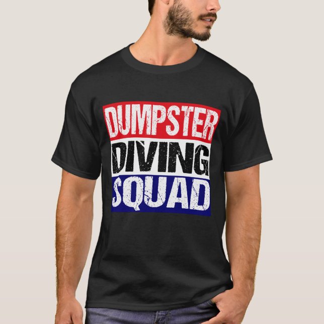 Camiseta Esquadrão de Mergulho de Dumpster (Frente)