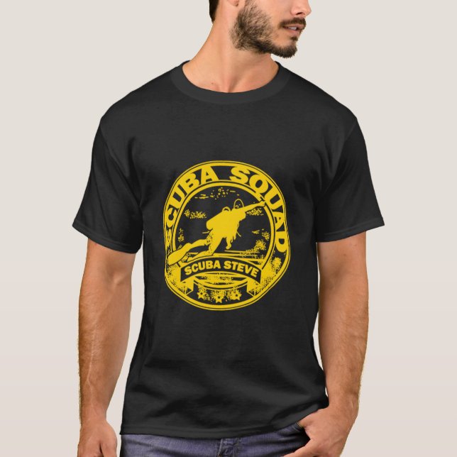 Camiseta Esquadrão de Mergulho Foca Steve (Frente)