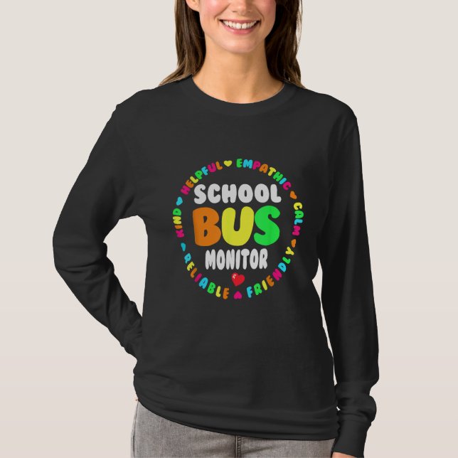 Camiseta Esquadrão de Monitores de Ônibus Escolares de Volt (Frente)