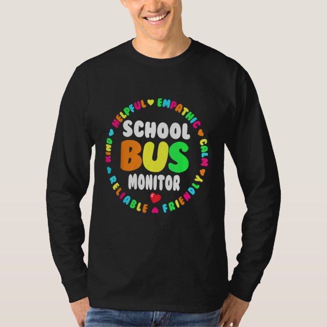Camiseta Esquadrão de Monitores de Ônibus Escolares de Volt (Frente)