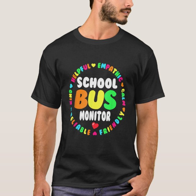 Camiseta Esquadrão de Monitores de Ônibus Escolares de Volt (Frente)