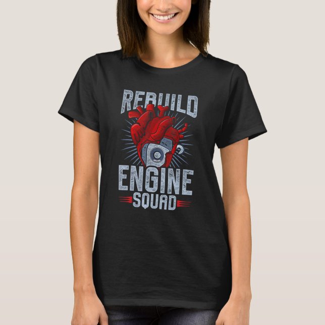 Camiseta Esquadrão de Motores de Reconstrução de Sobrevivên (Frente)