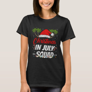 Camiseta Esquadrão de Natal em Julho Engraçado Xmas de Verã