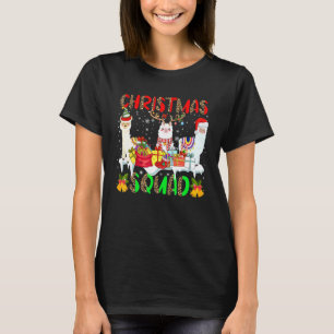 Camiseta Esquadrão de Natal Leopardo Três Papai Noel Rena E