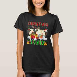 Camiseta Esquadrão de Natal Leopardo Três Papai Noel Rena E