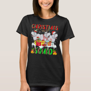 Camiseta Esquadrão de Natal Leopardo Três Papais noeis Rein
