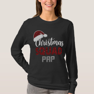 Camiseta Esquadrão de Natal Pap Correspondência Natal Frio