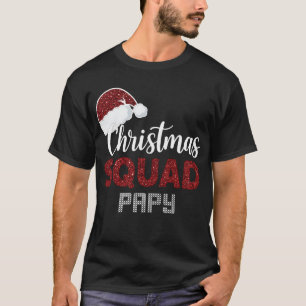 Camiseta Esquadrão de Natal Papy Combinando Roupas de Natal