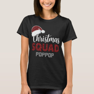 Camiseta Esquadrão de Natal Poppop Correspondência Natal Di
