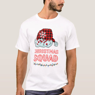 Camiseta 'Esquadrão de Natal' Xadrez de Búfalo