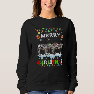 Camiseta Esquadrão de Natal Zebra Xmas Mulheres Homens Cria
