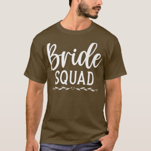 Camiseta Esquadrão de Noiva de Casamento Chuveiro de Noiva 