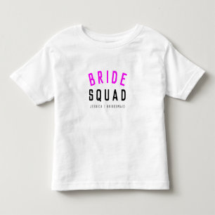 Camiseta Esquadrão de Noivas Balneira Rosa Quente